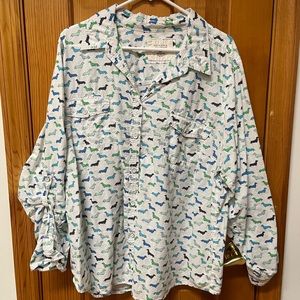 Super Cute Dachshund Button Up